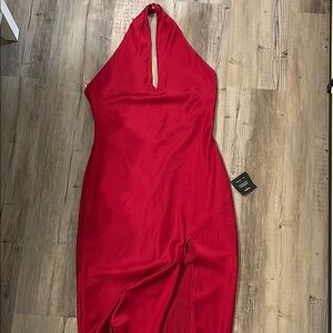 Lulu's Red Midi Dress